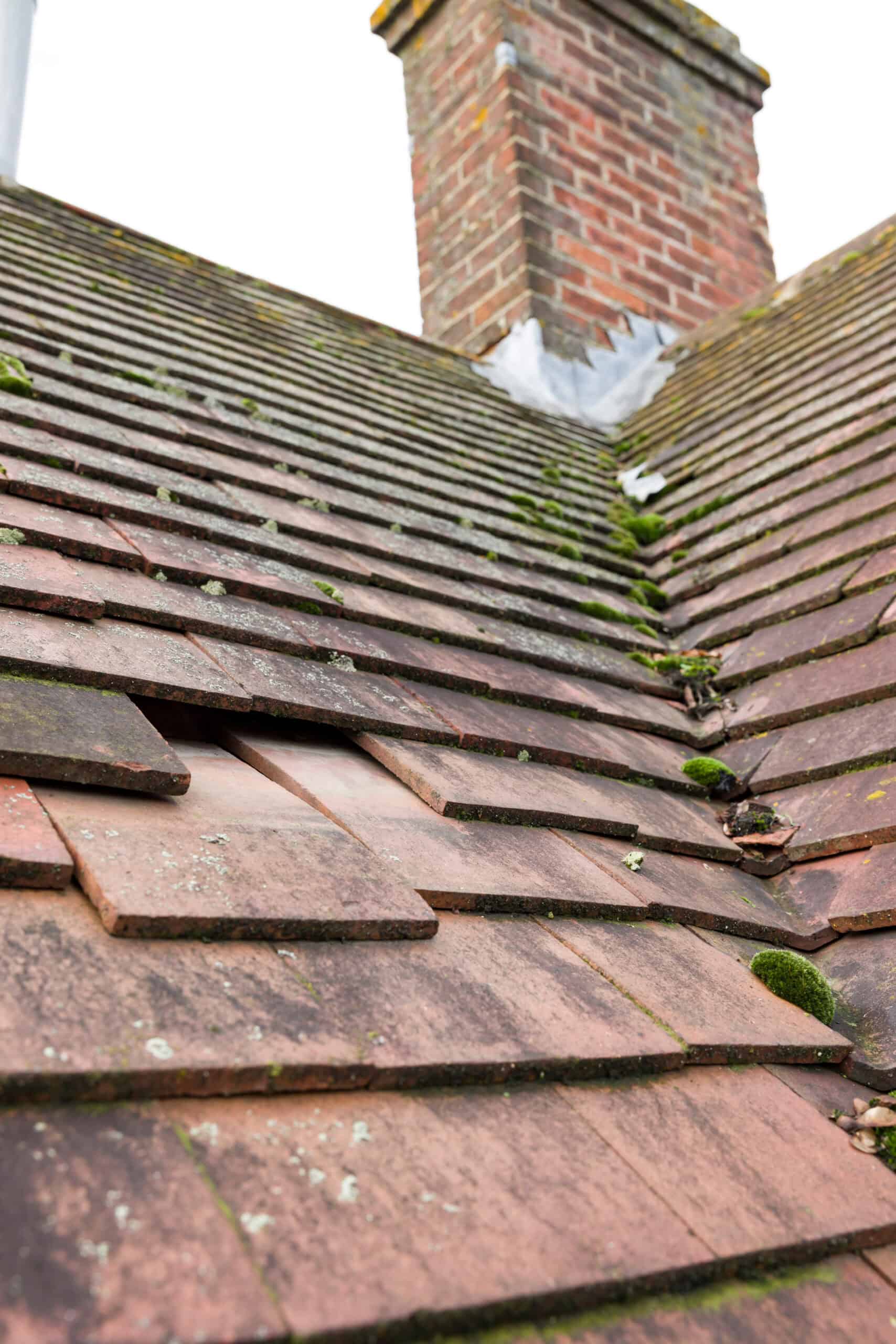 slipped tile roof repair